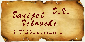 Danijel Vilovski vizit kartica
